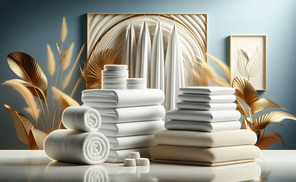 Service de blanchisserie professionnelle pour location courte durée avec linge propre plié et repassé