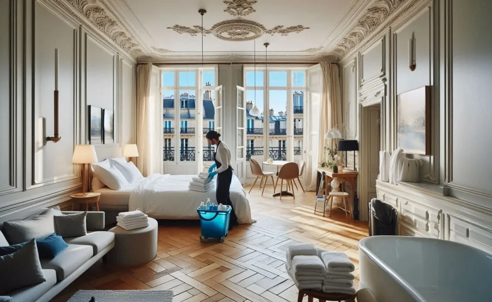 Service de nettoyage professionnel pour locations courte durée et Airbnb à Paris