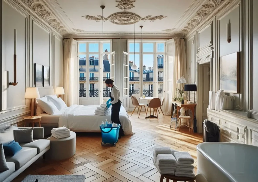 Service de nettoyage professionnel pour locations courte durée et Airbnb à Paris